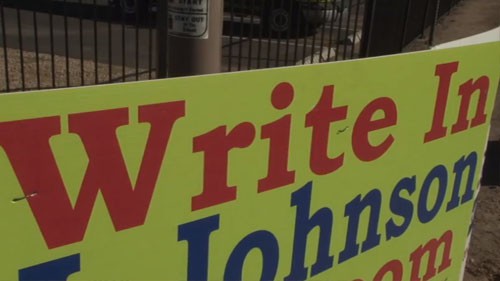 Write-in candidate J. Johnson thinks he has the best chance of becoming Arizona's next governor. Cronkite News reporter <b>Megan Guthrie</b> has a look at his campaign.